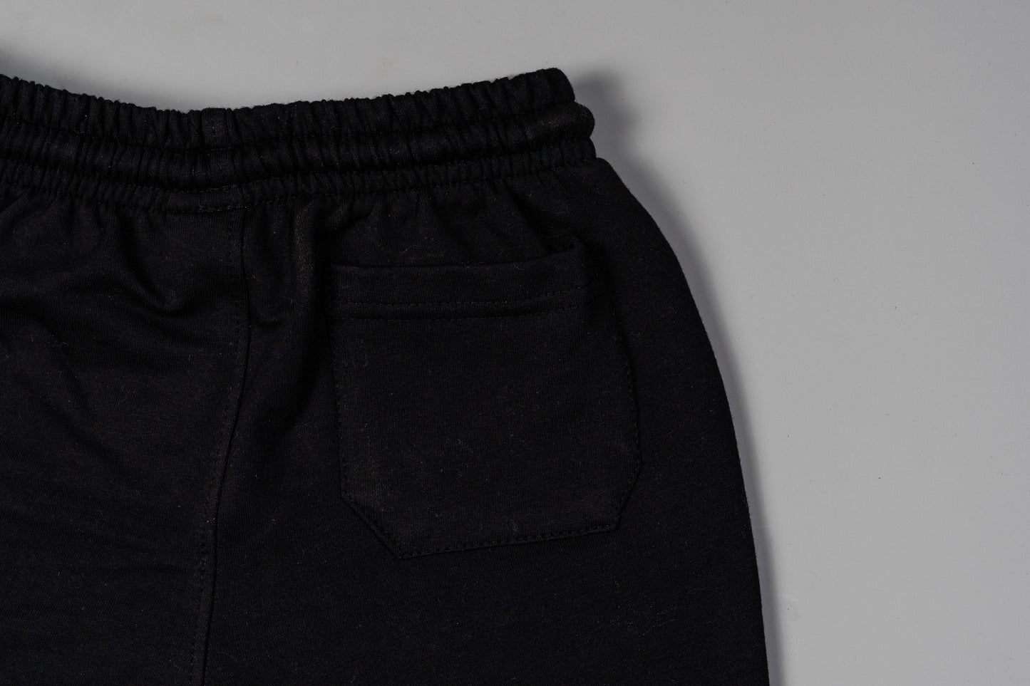 Drawstring Black Shorts