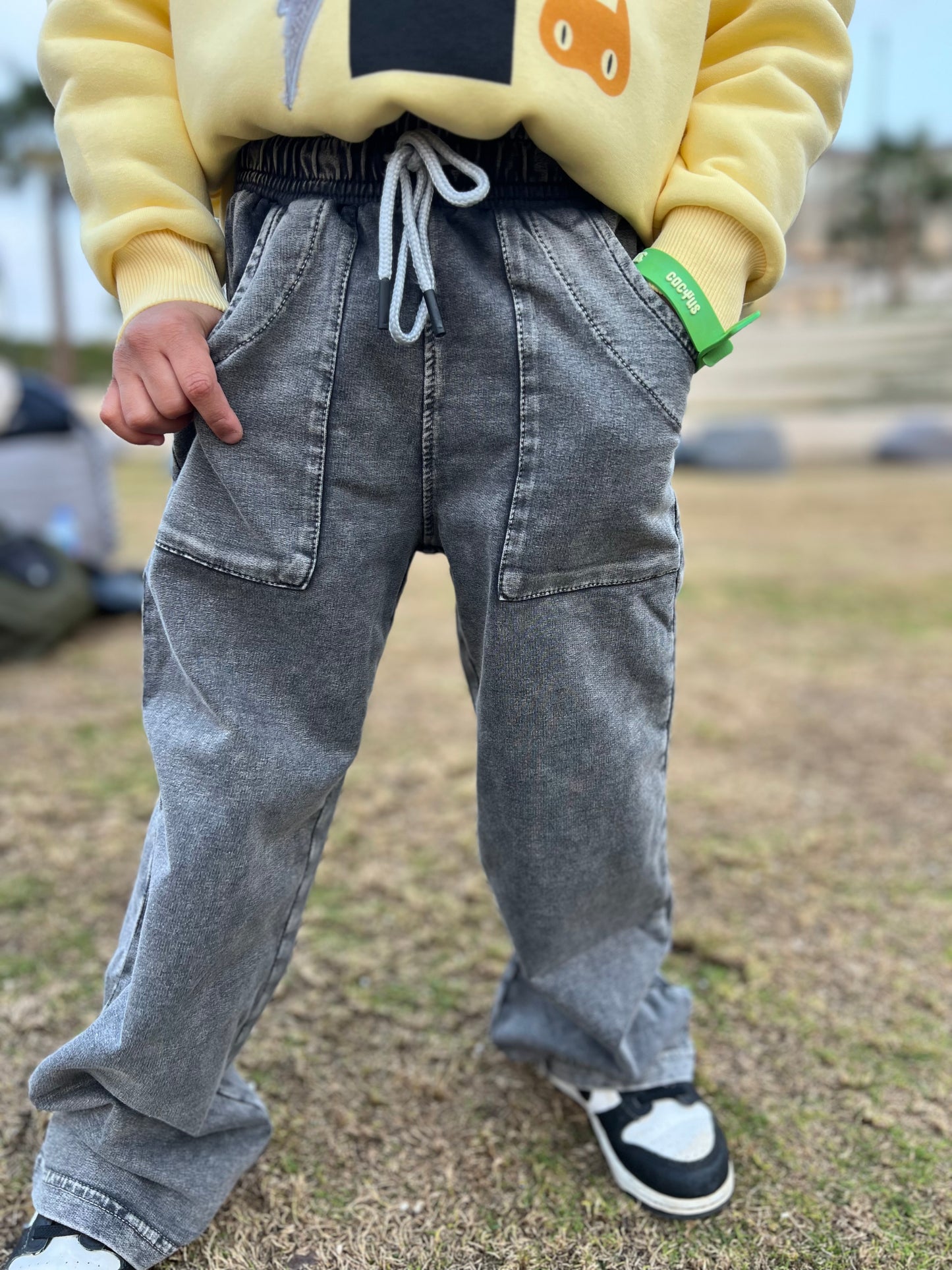Washed sweatpants