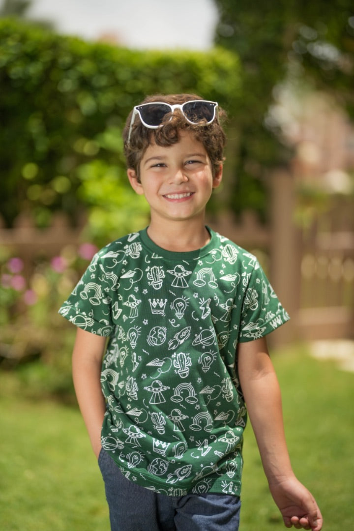 Icons T-shirt - Dark green