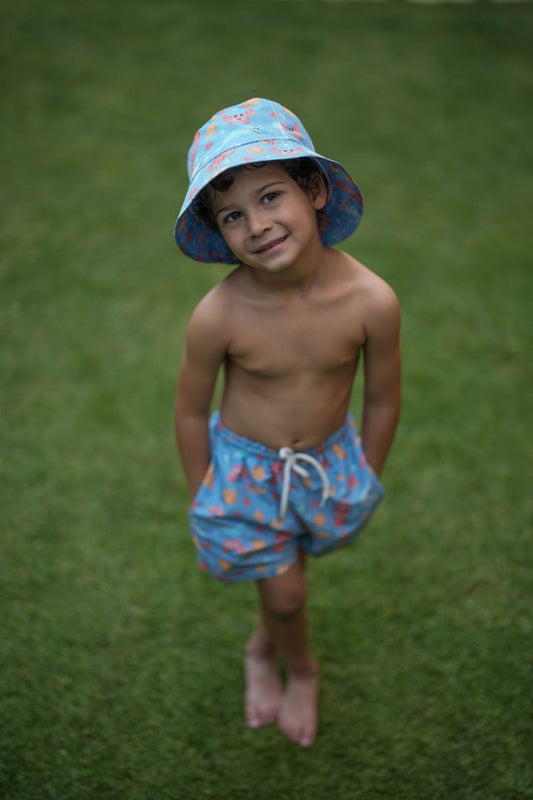 Blue swim Bucket Hat